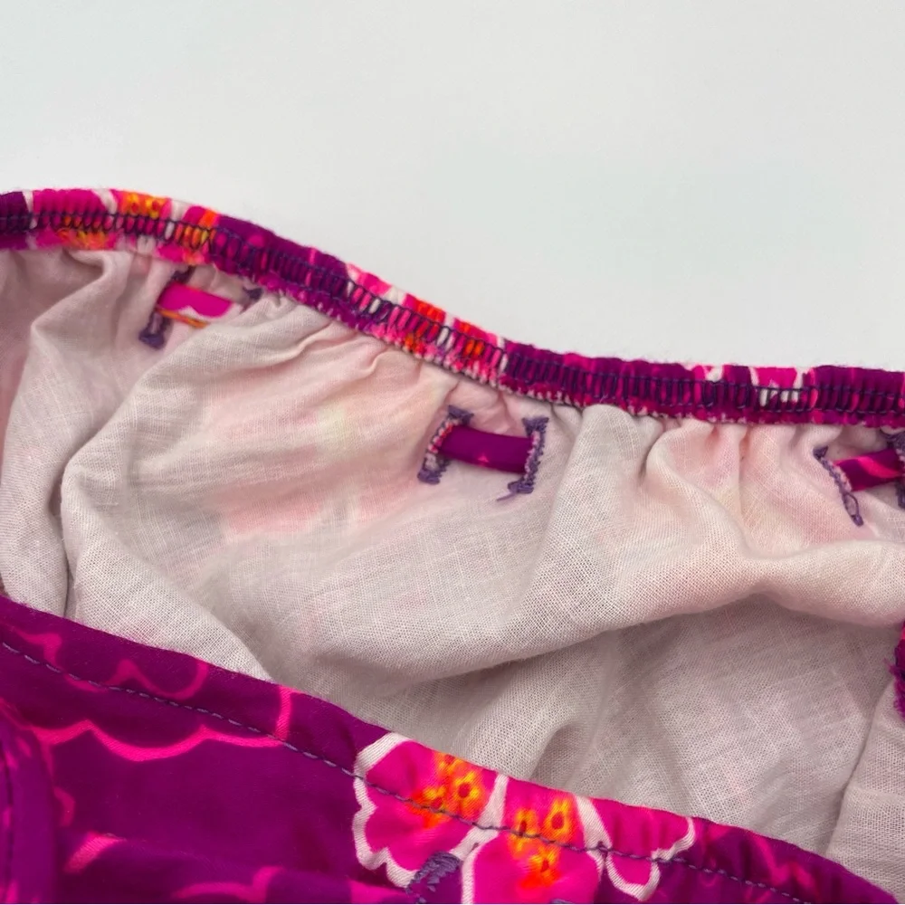 Vintage Hawaiian Bikini Bottom Floral Tropical Tie 1970s Swimsuit Bathing‎ Suit